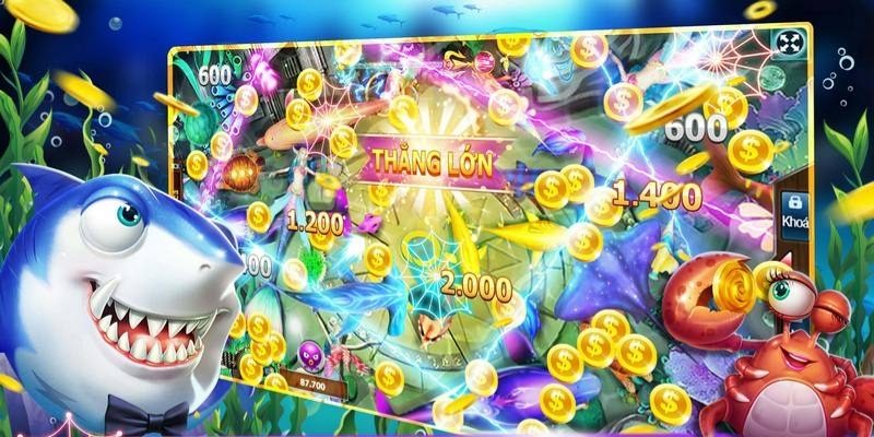 Giao diện bắn cá W88 bắt mắt,thiết kế game hiện đại 